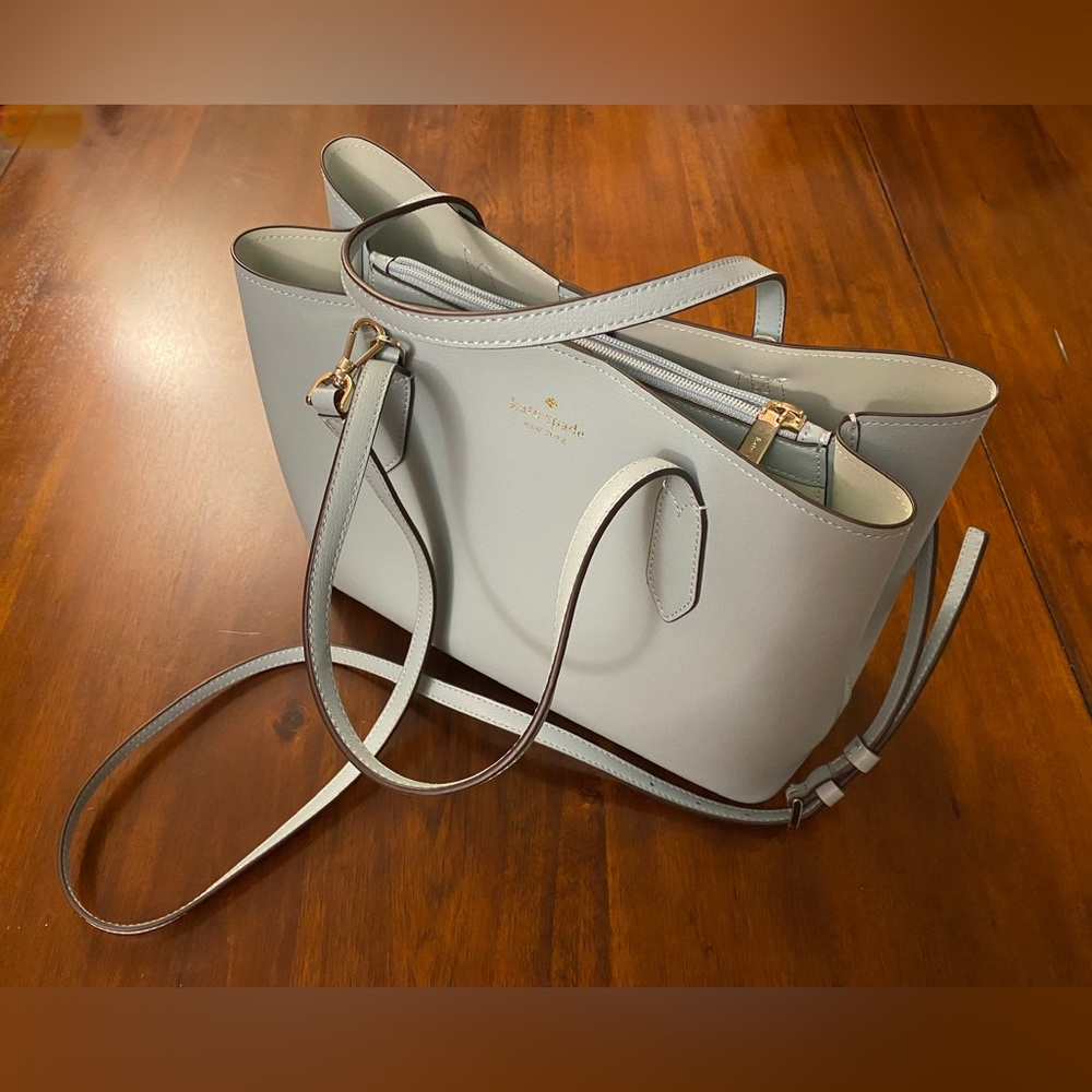 KATE SPADE Harper Aphrodite Green Leather Satchel